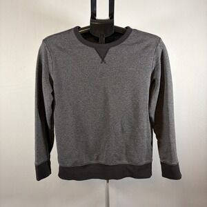 Boys XL Husky 14-16 Gray Athletic Works Fleece Crew Sweatshirt Athleisure Sports